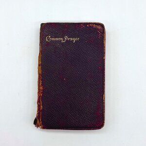 1892 Book Of Common Prayer Episcopal Church Gilded Edges Leather Antique